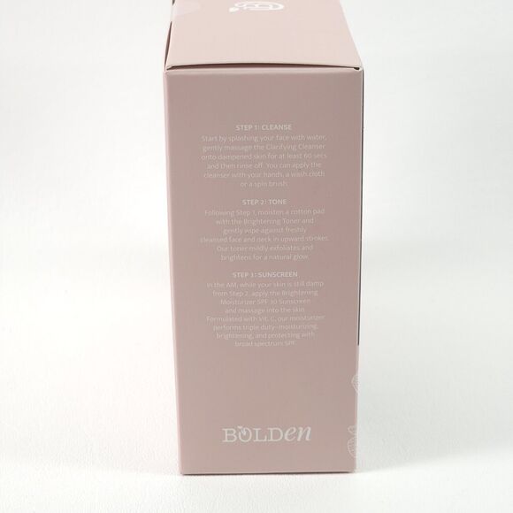 Bolden Skin Basics Kit Brightening Cleanser Toner Moisturizer SEALED Exp 01/25 - Picture 2 of 5